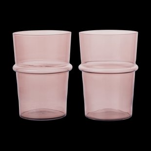 Ferm Living Boya drinkglas hoog 45 cl 2-pack Mauve