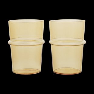 Ferm Living Boya drinkglas hoog 45 cl 2-pack Yellow Ferm Living Boya drinkglas hoog 45 cl 2-pack Yellow