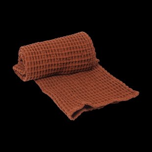 Ferm Living Organic handdoek 50x100 cm Brown Clay