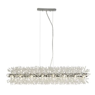 Searchlight Sunburst - hanglamp - 100 x 22 x 150 cm - chroom en transparant