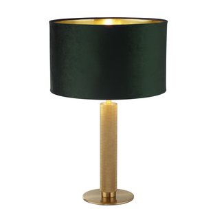 Searchlight London - tafellamp - Ø 40 x 63 cm - groen en goud