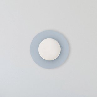 TK Lighting Plafondlamp Pixie, lichtblauw, glas, Ø 25 cm, bol, G9