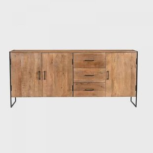 Livingfurn Elin dressoir 180 cm mangohout - naturel Livingfurn Elin dressoir 180 cm mangohout - naturel