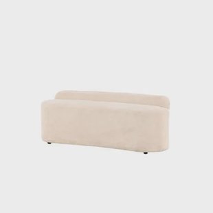 Svea - Chiara eetkamerbank - boucle - 160 cm - wit