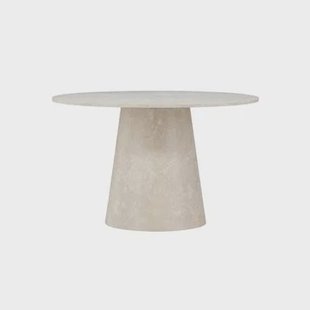 Svea - Kiro ronde eettafel - ø120 cm - marmerlook - beige