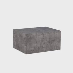 Svea - Clara salontafel marmerlook - 80 x 60 cm - donkergrijs