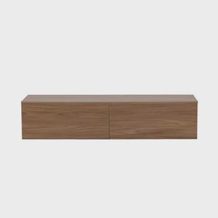 Svea - Santo zwevend TV-meubel - 160 cm - walnoot