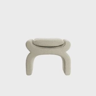 Light & Living Light&living Poef 60x46x46 cm NAFYA bouclé taupe