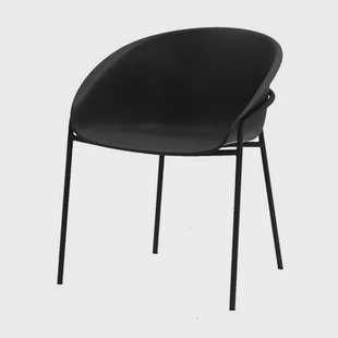 DS4U - Ella kunststof eetkamerstoel - zwart