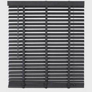 Jaloezie Hout Zwart - Hout - 140x210x5cm (BxHxD)