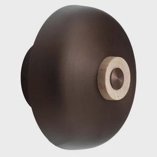 Audo Copenhagen Reverse wandlamp Sand Travertine|Bronzed Aluminium