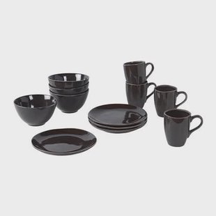 Broste Copenhagen Nordic Ontbijtset 12-delig - Coal