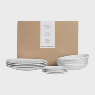 Broste Copenhagen Stevns Serviesset 12-delig - Wit