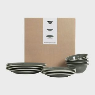 Broste Copenhagen Taverna Serviesset 12-delig - Groen