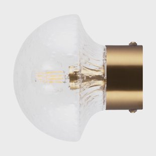 Globen Lighting Fungo plafondlamp Ø16 cm Helder-geborsteld messing Globen Lighting Fungo plafondlamp Ø16 cm Helder-geborsteld messing