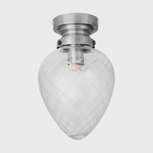 Globen Lighting Juni IP44 plafondlamp Antiekstaal-helder