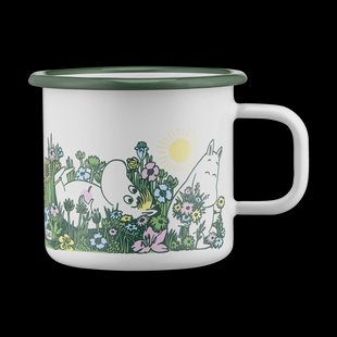 Muurla Moomin emaille mok 37 cl In the garden