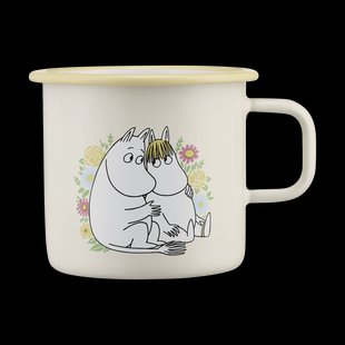Muurla Moomin emaille mok 55 cl Flowers Muurla Moomin emaille mok 55 cl Flowers
