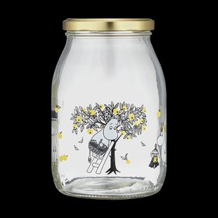 Muurla Moomin glazen pot 1 L Apples