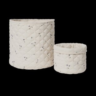 Garbo&Friends Viola Satin gewatteerde mand 2-delig 20xØ20 cm + 30xØ30 cm