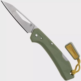 Gerber LST Mini 1074530, Stonewashed 440A, Green Nylon zakmes