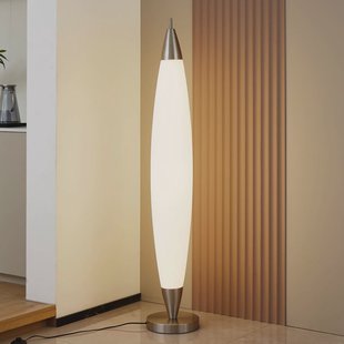 Lucande LED vloerlamp Tarell, wit/nikkel, 146 cm, dimbaar