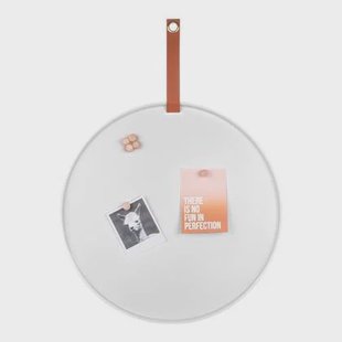 present time Perky Memo-/magneetbord Ø 50 cm - Wit