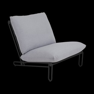 Brafab Blixt loungestoel Zwart-sky grey