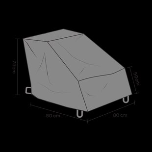 Brafab Brafab meubelbescherming fauteuil Zwart 80 cm