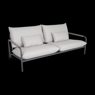 Brafab Lerberget 2,5-zits bank Anthracite-essenhout