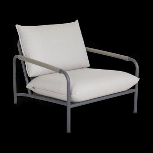 Brafab Lerberget loungestoel Anthracite-essenhout