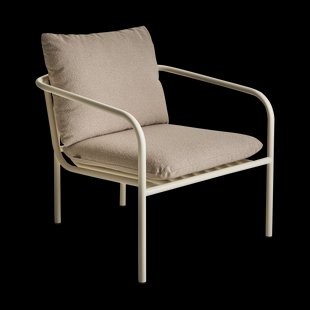 Brafab Bendt loungestoel Teddy beige-pearl white