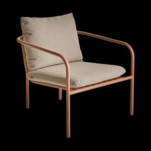 Brafab Bendt loungestoel Teddy beige-peach