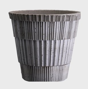 Bergs Potter Atlas raw bloempot Grey, Ø14 cm