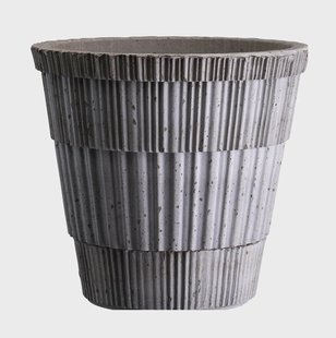 Bergs Potter Atlas raw bloempot Grey, Ø21 cm