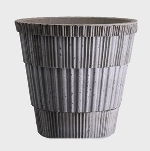 Bergs Potter Atlas raw bloempot Grey, Ø25 cm