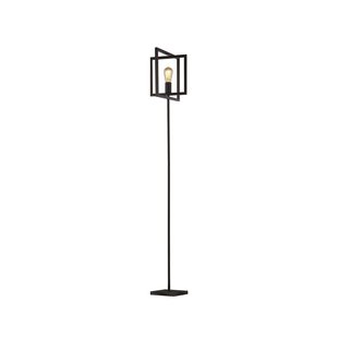 Searchlight Plaza - vloerlamp - 30 x 25 x 160 cm - mat zwart