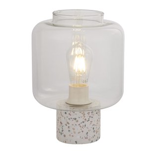 Searchlight Vessel - tafellamp - Ø 20 x 28 cm - transparant en wit