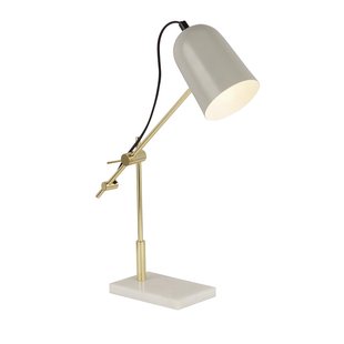 Searchlight Odyssey - tafellamp - 39 x 49 cm - grijs en goud