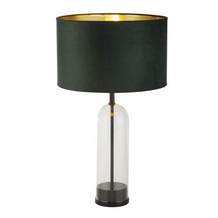Searchlight Oxford - tafellamp - Ø 40 x 51 cm - zwart, goud en groen