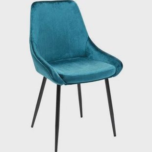 Kare Design East Side Stoel fluweel blauw Kare Design East Side Stoel fluweel blauw