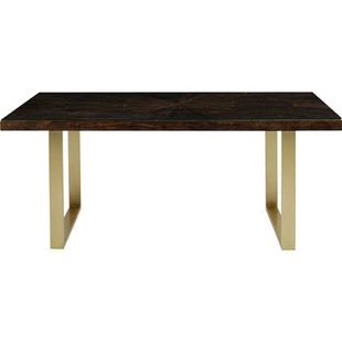 Kare Design Conley Eettafel 180 X 90 Cm - Hout En Messing