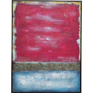 Schilderij Vista rood 90x120cm Kare Design