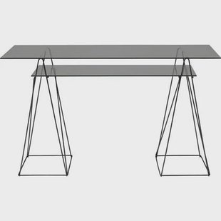 Kare Bureau Polar zwart 8mm ESG 135x65cm Kare Bureau Polar zwart 8mm ESG 135x65cm