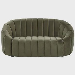 Beliani - MALUNG - Tweezitsbank - Donkergroen - Fluweel