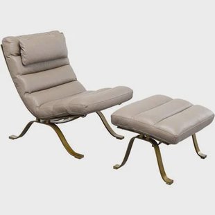 Fauteuil en Voetensteun Novel Kare Design