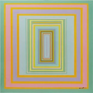 Schilderij Tendency 140x140cm oranje Kare Design