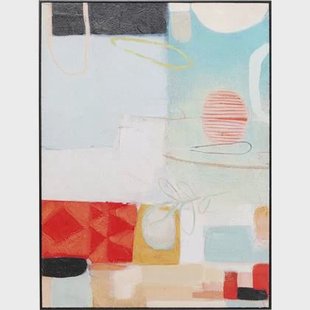 Schilderij Allegro Circles 90x120cm Kare Design