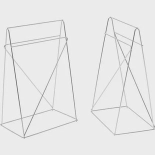 Bureauvoet Polar chroom (2|set) Kare Design