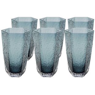 Kare Design Cascata Waterglazen hoog blauw 6st Kare Design Cascata Waterglazen hoog blauw 6st